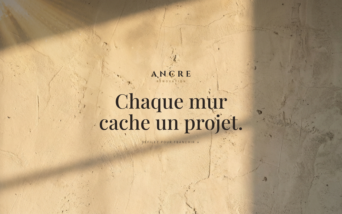 Capture du site ANCRE RÉNOVATION