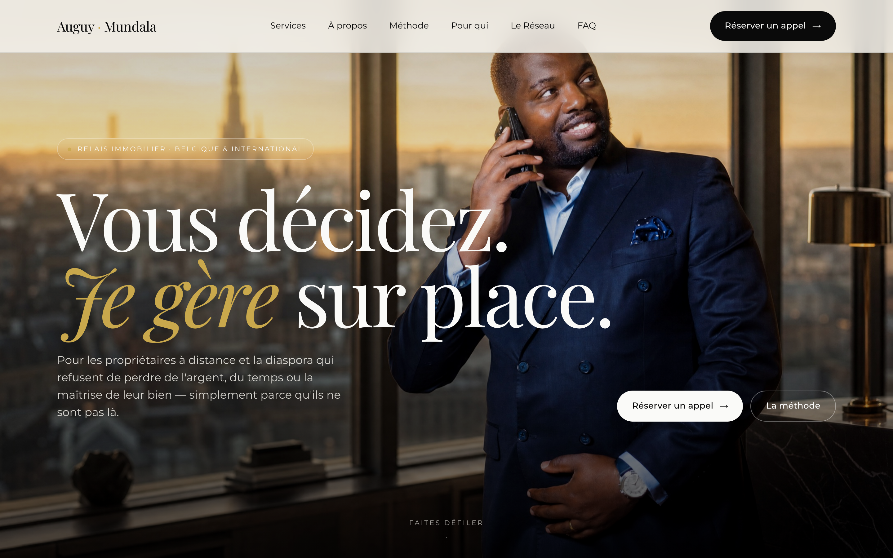 Capture du site AUGUY MUNDALA