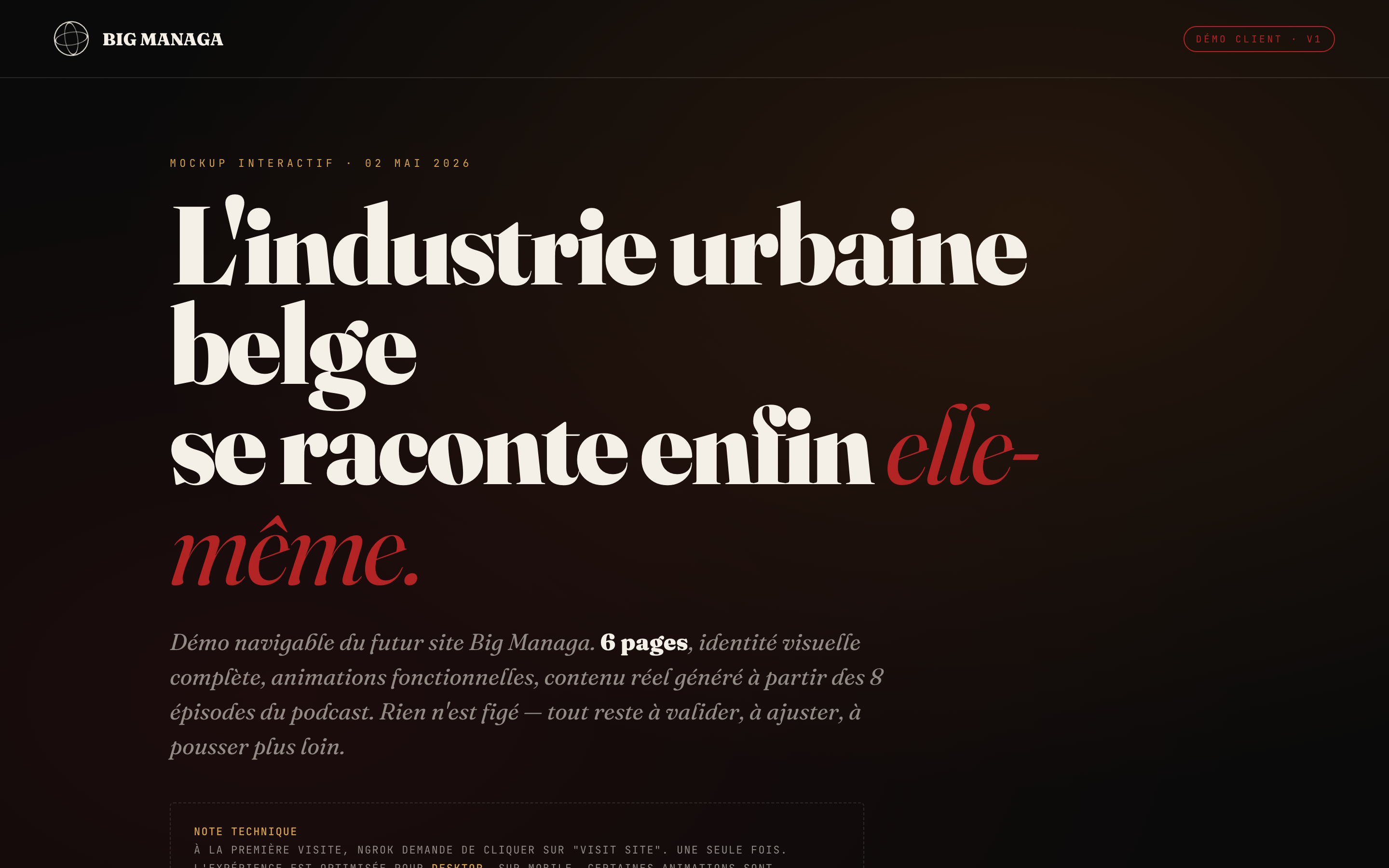 Capture du site BIG MANAGA