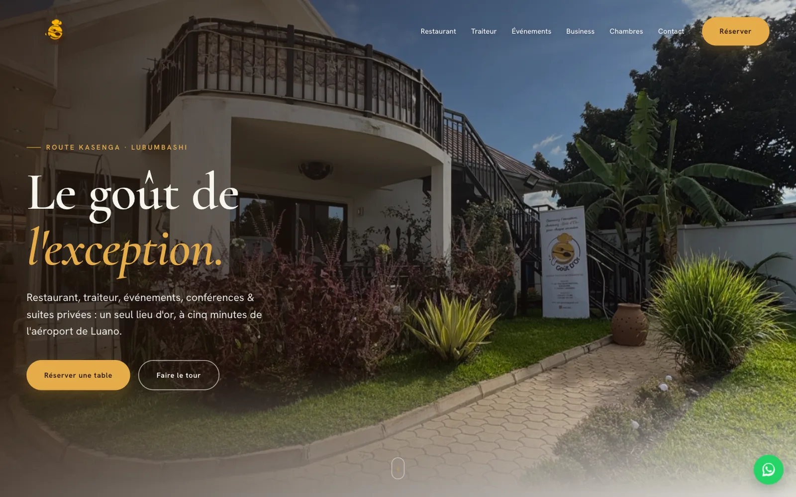 Capture du site GOÛT D’OR