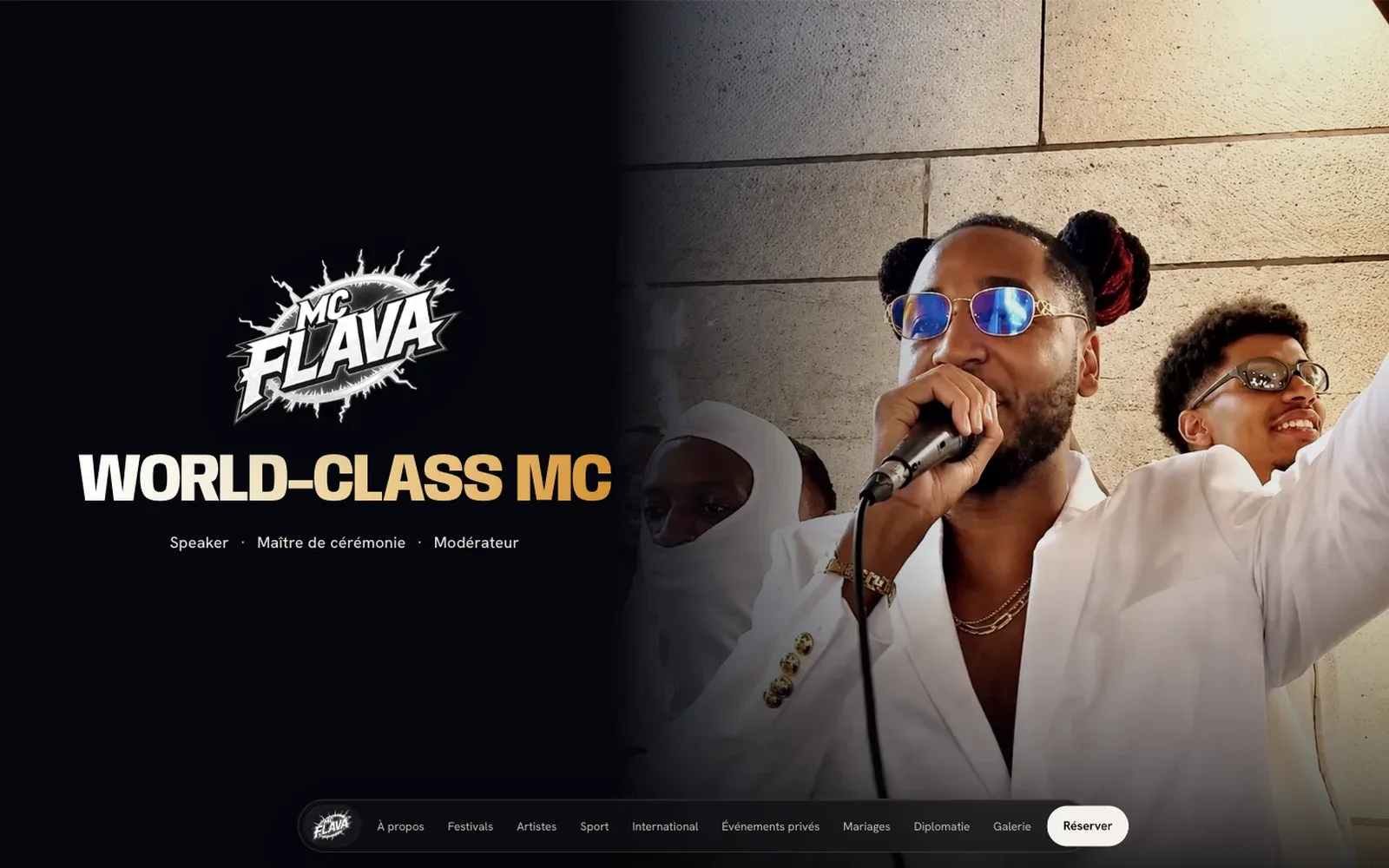 Capture du site MC FLAVA