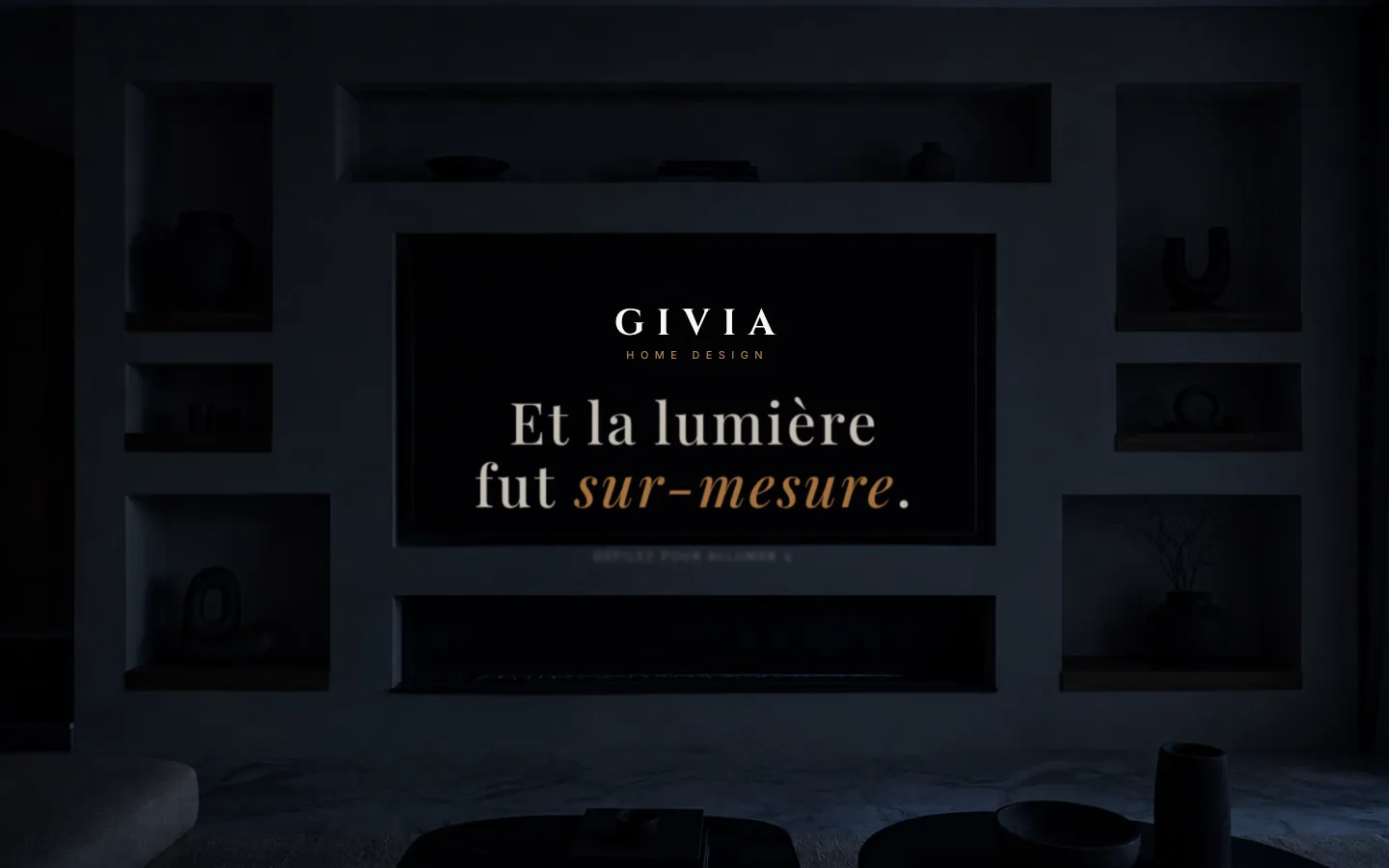 Aperçu du site Givia Home Design